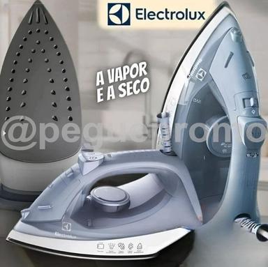 Ferro De Passar Seco E Vapor Electrolux Efficient Base Antiaderente Vapor Vertical Extra 1200w De Potência Cabo 1,35m Esi10 110v